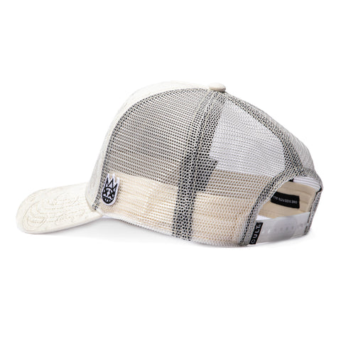 Cult of Individuality Paisley Snapback Trucker Hat - White Cult of Individuality