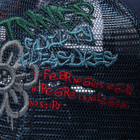 Cult of Individuality Graffiti Snapback Trucker Hat - Navy Cult of Individuality