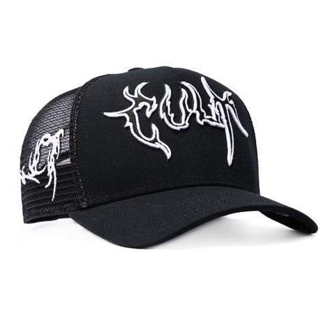 Cult of Individuality Raven Snapback Trucker Hat - Black Cult of Individuality