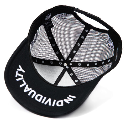 Cult of Individuality Raven Snapback Trucker Hat - Black Cult of Individuality
