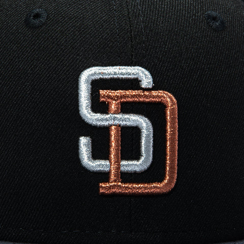 BKGP 2TONE PADRES 25YRS D BLK/GPH New Era