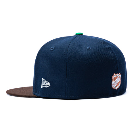 New Era 59Fifty Anaheim Ducks 2007 Stanley Cup Champions Patch Hat - Navy, Brown New Era