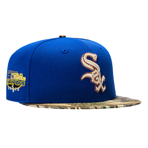 New Era 59Fifty Chicago White Sox 2005 World Series Patch Hat - Royal, Camo New Era