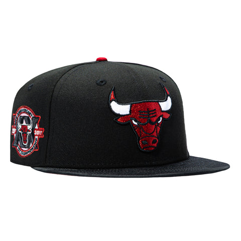 New Era 59Fifty Chicago Bulls 20th Anniversary Patch Pink UV Hat - Black, Black Camo New Era