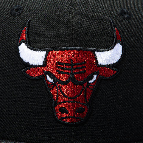 New Era 59Fifty Chicago Bulls 20th Anniversary Patch Pink UV Hat - Black, Black Camo New Era
