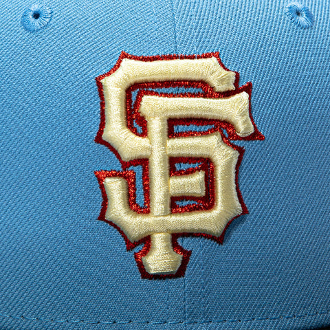 New Era 59Fifty San Francisco Giants 2014 World Series Champions Patch Hat - Light Blue, Black New Era