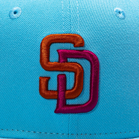 New Era 59Fifty City Connect San Diego Padres Hat - Neon Blue, Orange, Magenta New Era