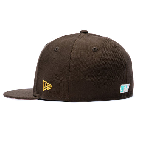 New Era 59Fifty Spumoni Seattle Mariners 25th Anniversary Patch Wood Pink UV Hat - Brown New Era