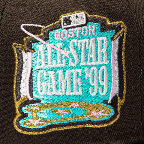 New Era 59Fifty Spumoni Boston Red Sox 1999 All Star Game Patch Alternate Pink UV Hat - Brown New Era