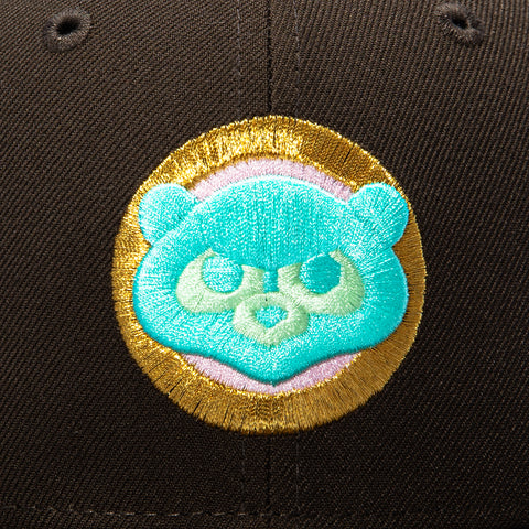 New Era 59Fifty Spumoni Chicago Cubs 1990 All Star Game Patch 1979 Pink UV Hat - Brown New Era