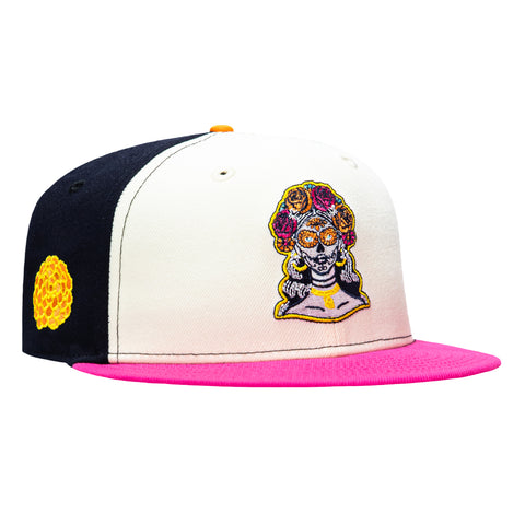 New Era 59Fifty San Diego Padres 2026 City Patch Alternate Rail Hat - White, Navy, Magenta New Era
