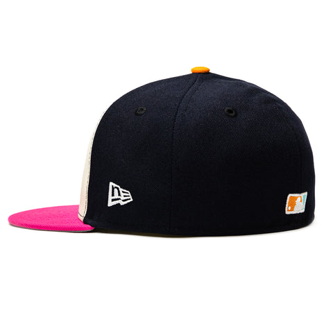 New Era 59Fifty San Diego Padres 2026 City Patch Alternate Rail Hat - White, Navy, Magenta New Era