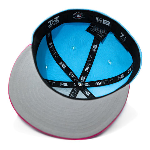 New Era 59Fifty San Diego Padres 2026 City Patch Floral Hat - Neon Blue, Magenta New Era