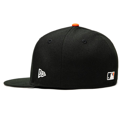 New Era 59Fifty San Francisco Giants Upside Down Hat - Black, Orange New Era
