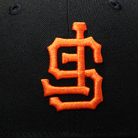 New Era 59Fifty San Francisco Giants Upside Down Hat - Black, Orange New Era