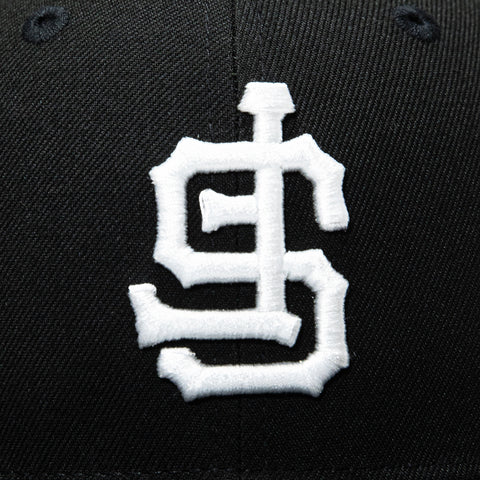 New Era 59Fifty San Francisco Giants 2010 World Series Patch Upside Down Pink UV Hat - Black, White New Era