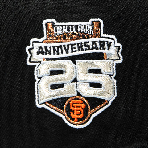 New Era 59Fifty San Francisco Giants 25th Anniversary Stadium Patch G Hat - Black New Era
