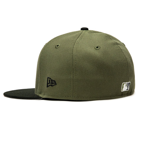 New Era 59Fifty San Jose Giants 60th Anniversary Patch Hat - Olive, Black New Era