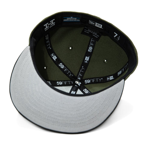New Era 59Fifty San Jose Giants 60th Anniversary Patch Hat - Olive, Black New Era
