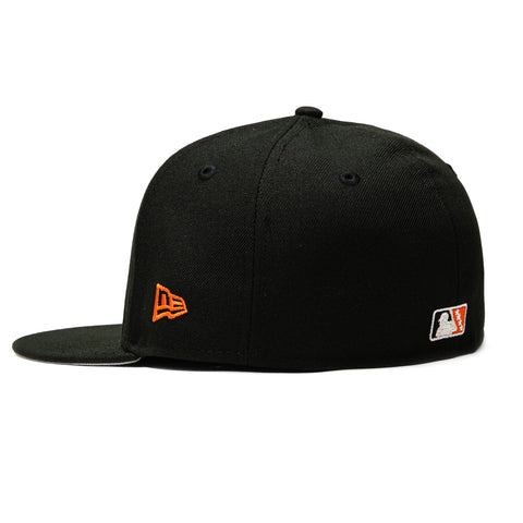 New Era 59Fifty San Jose Giants 50th Anniversary Patch Hat - Black, White New Era
