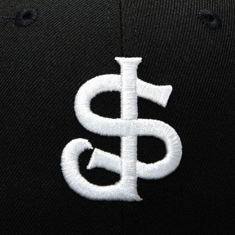 New Era 59Fifty San Jose Giants 50th Anniversary Patch Hat - Black, White New Era