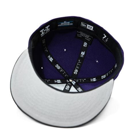 New Era 59Fifty San Jose Giants 60th Anniversary Patch Hat - Purple, Black, Metallic Silver New Era