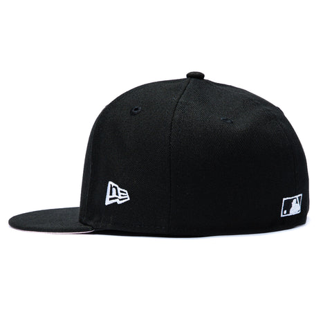New Era 59Fifty Oakland Athletics 125th Anniversary Patch Pink UV Hat - Black New Era