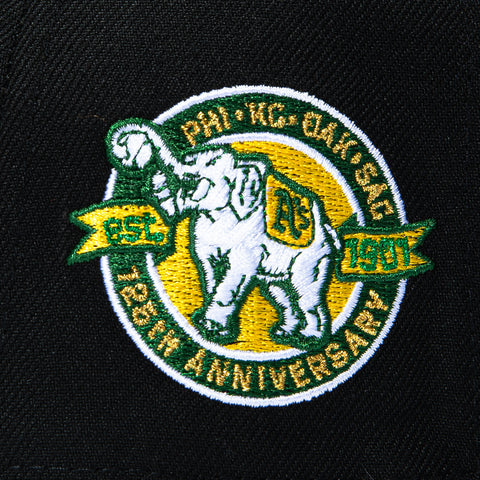 New Era 59Fifty Oakland Athletics 125th Anniversary Patch Pink UV Hat - Black New Era