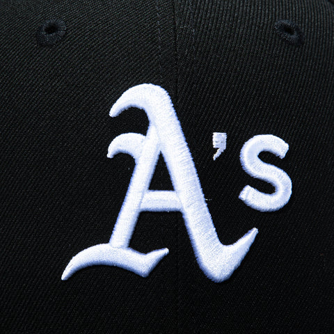 New Era 59Fifty Oakland Athletics 125th Anniversary Patch Pink UV Hat - Black New Era