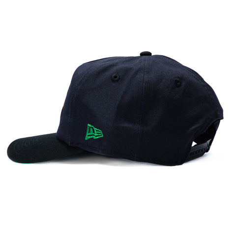 New Era 19Twenty Retro Word Atlanta Braves 1995 World Series Champions Patch Snapback Pre-Curved Hat - Navy, Black New Era