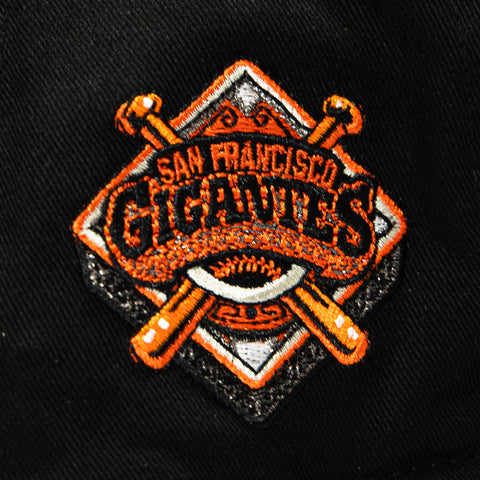 New Era 19Twenty San Francisco Giants Logo Patch Alternate Snapback Pre-Curved Hat - Black, Orange New Era