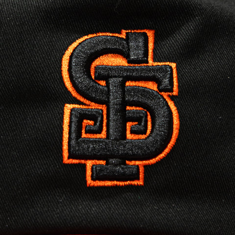 New Era 19Twenty San Francisco Giants Logo Patch Alternate Snapback Pre-Curved Hat - Black, Orange New Era