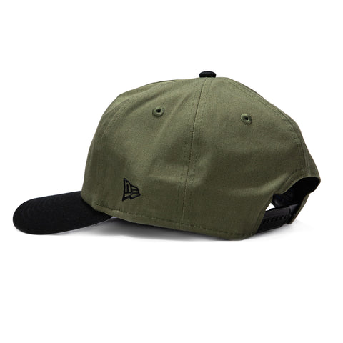 New Era 19Twenty San Jose Giants 60th Anniversary Patch Snapback Pre-Curved Hat - Olive, Black New Era