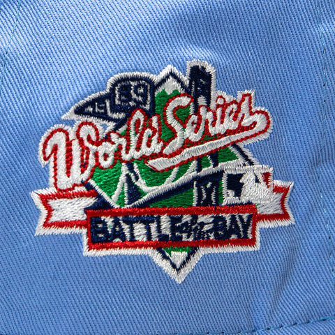New Era 19Twenty San Francisco Giants Battle of the Bay Patch Snapback Pre-Curved Hat - Light Blue, White New Era