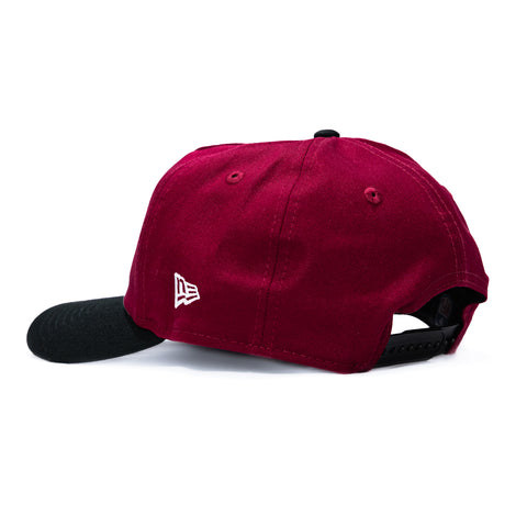 New Era 19Twenty San Francisco 49ers NFL Logo Patch Snapback Pre-Curved Hat - Cardinal, Black New Era