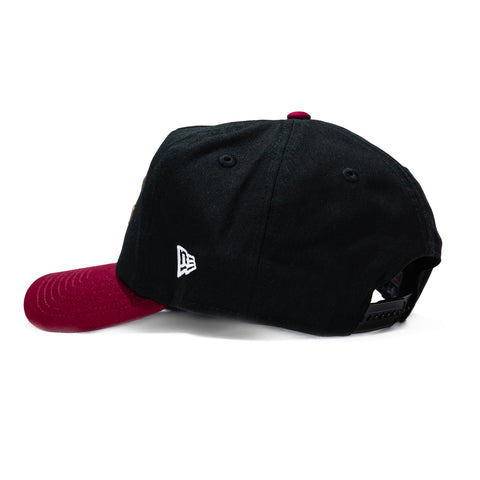 New Era 19Twenty Arizona Cardinals NFL Logo Patch Snapback Pre-Curved Hat - Black, Cardinal New Era