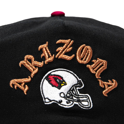 New Era 19Twenty Arizona Cardinals NFL Logo Patch Snapback Pre-Curved Hat - Black, Cardinal New Era