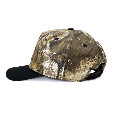 New Era 19Twenty Las Vegas Raiders NFL Logo Patch Snapback Pre-Curved Hat - Realtree, Black New Era