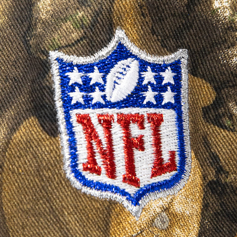New Era 19Twenty Las Vegas Raiders NFL Logo Patch Snapback Pre-Curved Hat - Realtree, Black New Era