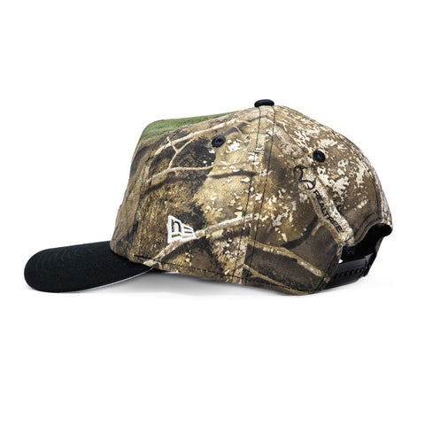 New Era 19Twenty Carolina Panthers NFL Logo Patch Snapback Pre-Curved Hat - Realtree, Black New Era