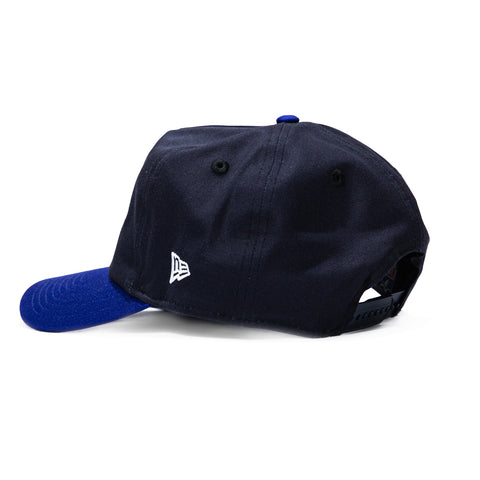 New Era 19Twenty Detroit Lions NFL Logo Patch Snapback Pre-Curved Hat - Black, Royal New Era