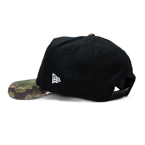 New Era 19Twenty Cincinnati Bengals NFL Logo Patch Snapback Pre-Curved Hat - Black, Realtree New Era
