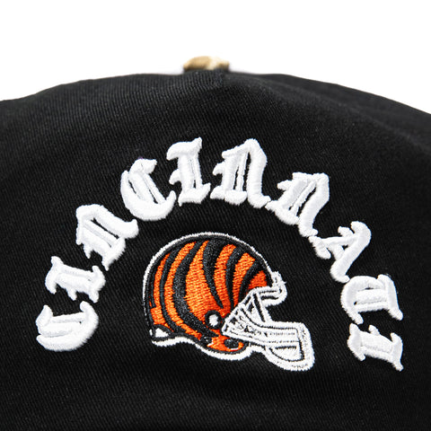 New Era 19Twenty Cincinnati Bengals NFL Logo Patch Snapback Pre-Curved Hat - Black, Realtree New Era