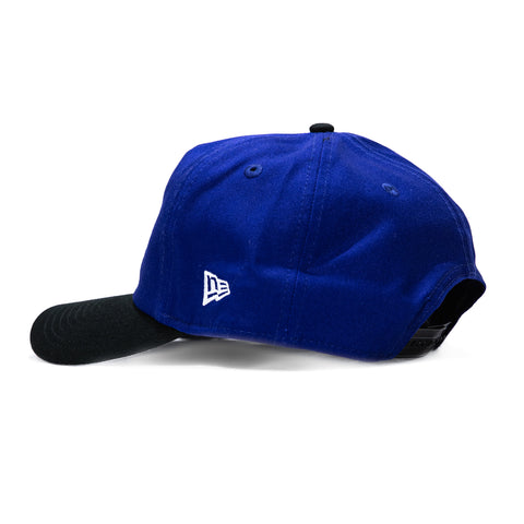 New Era 19Twenty New England Patriots NFL Logo Patch Snapback Pre-Curved Hat - Royal, Black New Era