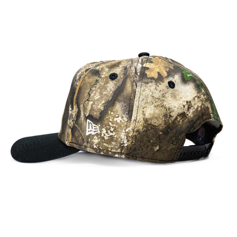 New Era 19Twenty Cleveland Browns NFL Logo Patch Snapback Pre-Curved Hat - Realtree, Black New Era