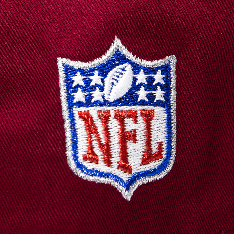New Era 19Twenty Denver Broncos NFL Logo Patch Old English Snapback Pre-Curved Hat - Cardinal, Navy New Era