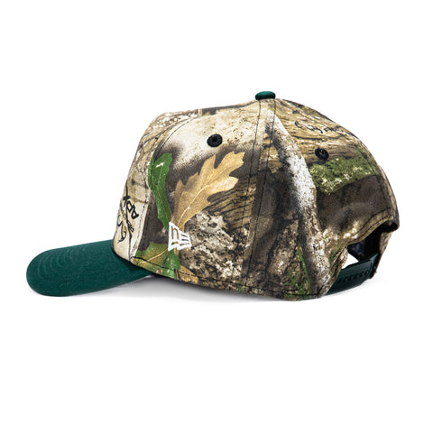 New Era 19Twenty Green Bay Packers NFL Logo Patch Snapback Pre-Curved Hat - Realtree, Green New Era
