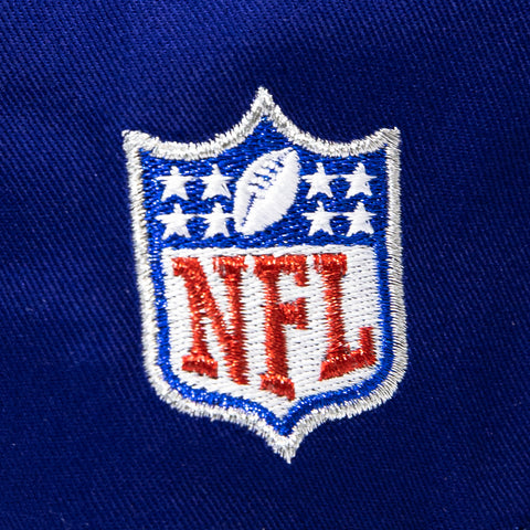 New Era 19Twenty New York Giants NFL Logo Patch Snapback Pre-Curved Hat - Royal, Black New Era