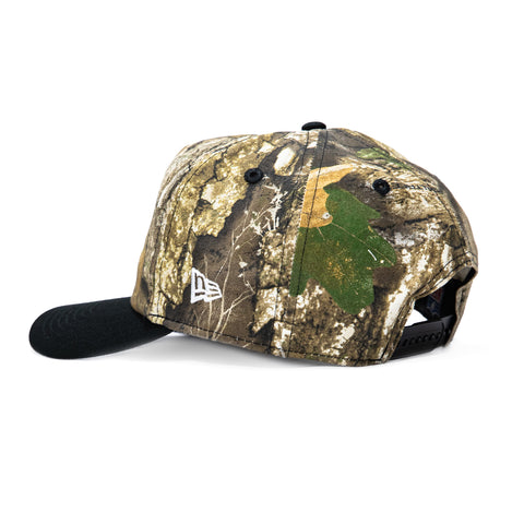 New Era 19Twenty New Orleans Saints NFL Logo Patch Snapback Pre-Curved Hat - Realtree, Black New Era