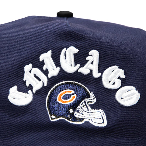 New Era 19Twenty Chicago Bears NFL Logo Patch Snapback Pre-Curved Hat - Navy, Black New Era